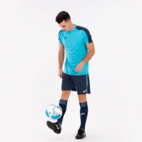 Camasa Academy T- Fluor Turquoise-dark Navy S/s Joma