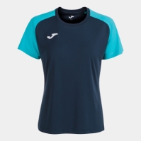 Camasa Academy Iv Maneca Scurta T- Navy Fluor Turquoise Joma