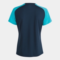 Camasa Academy Iv Maneca Scurta T- Navy Fluor Turquoise Joma