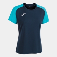 Camasa Academy Iv Maneca Scurta T- Navy Fluor Turquoise Joma