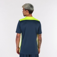 Camasa Championship Vi Maneca Scurta T- Navy Fluor Yellow Joma