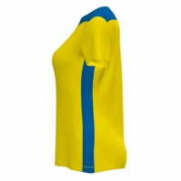 Camasa Championship Vi Maneca Scurta T- Yellow-royal Blue Joma