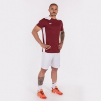 Camasa Championship Vi Maneca Scurta T- Burgundy White Joma