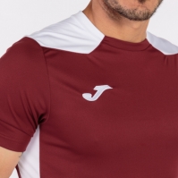 Camasa Championship Vi Maneca Scurta T- Burgundy White Joma