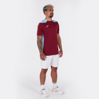 Camasa Championship Vi Maneca Scurta T- Burgundy Sky Blue Joma