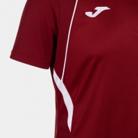 Camasa Championship Vii Maneca Scurta T- Burgundy White Joma