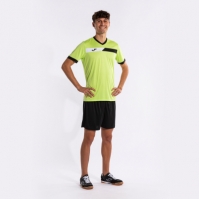 Camasa Court Maneca Scurta T- Lime Black White Joma