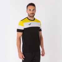 Camasa Crew Iv Cotton T- Black-yellow S/s Joma