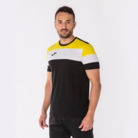 Camasa Crew Iv Cotton T- Black-yellow S/s Joma