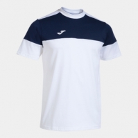 Camasa Crew V Maneca Scurta T- White Navy Joma