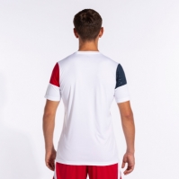 Camasa Crew V Maneca Scurta T- White Red Navy Joma