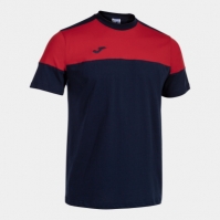 Camasa Crew V Maneca Scurta T- Navy Red Joma