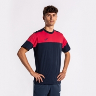 Camasa Crew V Maneca Scurta T- Navy Red Joma