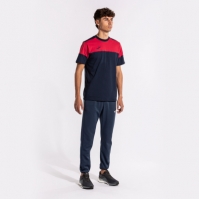 Camasa Crew V Maneca Scurta T- Navy Red Joma