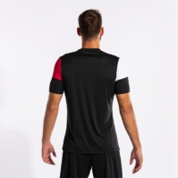 Camasa Crew V Maneca Scurta T- Black Red White Joma