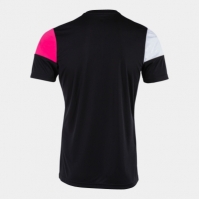 Camasa Crew V Maneca Scurta T- Black Pink White Joma