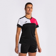 Camasa Crew V Maneca Scurta T- Black Pink White Joma