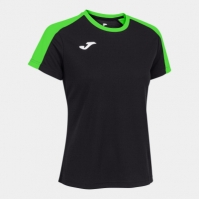 Camasa Eco Championship Maneca Scurta T- Black Fluor Green Joma