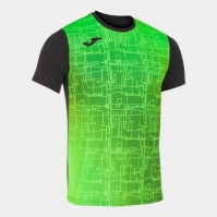 Camasa Elite Viii Maneca Scurta T- Black Fluor Green Joma