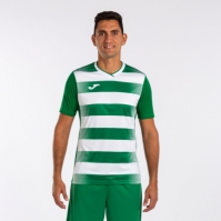 Camasa Europa V Maneca Scurta T- Green White Joma