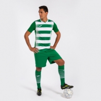 Camasa Europa V Maneca Scurta T- Green White Joma