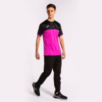 Camasa Montreal Maneca Scurta T- Fluor Pink Black Joma