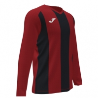 Camasa Pisa Ii Maneca Lunga T- Red Black Joma