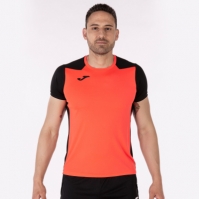 Camasa Record Ii Maneca Scurta T- Fluor Coral Black Joma