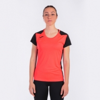 Camasa Record Ii Maneca Scurta T- Fluor Coral Black Joma