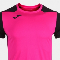 Camasa Record Ii Maneca Scurta T- Fluor Pink Black Joma