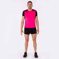 Camasa Record Ii Maneca Scurta T- Fluor Pink Black Joma