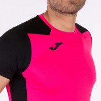 Camasa Record Ii Maneca Scurta T- Fluor Pink Black Joma