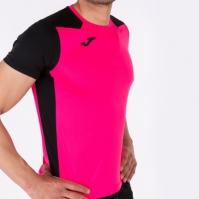 Camasa Record Ii Maneca Scurta T- Fluor Pink Black Joma