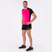 Camasa Record Ii Maneca Scurta T- Fluor Pink Black Joma