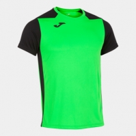 Camasa Record Ii Maneca Scurta T- Fluor Green Black Joma