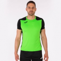 Camasa Record Ii Maneca Scurta T- Fluor Green Black Joma