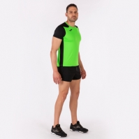 Camasa Record Ii Maneca Scurta T- Fluor Green Black Joma