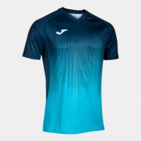 Camasa Tiger Iv Maneca Scurta T- Fluor Turquoise-navy Joma