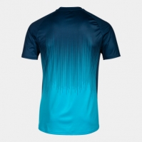 Camasa Tiger Iv Maneca Scurta T- Fluor Turquoise-navy Joma