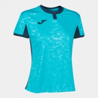 Camasa Toletum Ii T- Fluor Turquoise-dark Navy S/s Joma