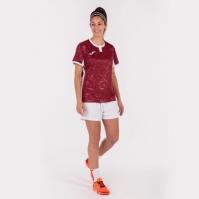 Camasa Toletum Ii T- Burgundy-white S/s Joma