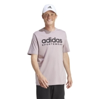 Camasa adidas Essentials Single Jersey Linear Embroidered Logo T- barbat