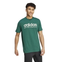 Camasa adidas Essentials Single Jersey Linear Embroidered Logo T- barbat