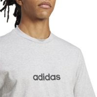 Camasa adidas Essentials Single Jersey Linear Embroidered Logo T- barbat