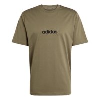 Camasa adidas Essentials Single Jersey Linear Embroidered Logo T- barbat