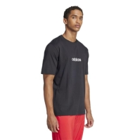 Camasa adidas Essentials Single Jersey Linear Embroidered Logo T- barbat