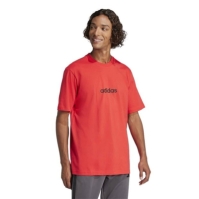 Camasa adidas Essentials Single Jersey Linear Embroidered Logo T- barbat