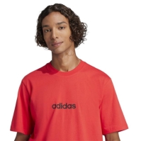 Camasa adidas Essentials Single Jersey Linear Embroidered Logo T- barbat