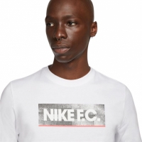 Tricou Koszulka męska Nike NK Fc Seasonal Block biała DH7444 100