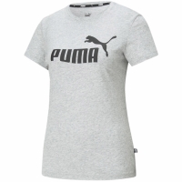 Tricou Koszulka damska Puma ESS Logo szara 586774 04